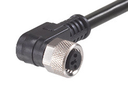 403001P02M020, M8 3-polig, Female, 90°, 2 m kabel, PUR / PVC