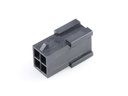 43020-0401 Micro-Fit 3.0 Plug Housing, Dual Row, 4 Circuits, Low-Halogen,  Black