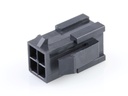 43020-0410 Micro-Fit 3.0 Plug Housing, Dual Row, 4 Circuits, Panel Mount Ears