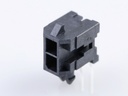 43045-0200 Micro-Fit 3.0 Right-Angle Header, Dual Row, 2 Circuits, with Snap-in Plastic Peg PCB Lock, Tin