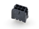 43045-0626 Micro-Fit 3.0 Vertical Header, Dual Row, 6 Circuits, with PCB Press-fit Metal Retention Clip, Gold