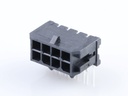 43045-0800 Micro-Fit 3.0 Right-Angle Header, Dual Row, 8 Circuits, with Snap-in Plastic Peg PCB Lock, Tin