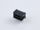 43045-0821 Micro-Fit 3.0 Right-Angle Header, Dual Row, 8 Circuits, with PCB Press-fit Metal Retention Clip, Tin
