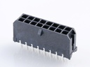 43045-1612 Micro-Fit 3.0 Vertical Header, Dual Row, 16 Circuits, with  PCB Polarizing Peg, Tin