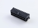43045-2022 Micro-Fit 3.0 Right-Angle Header, Dual Row, 20 Circuits, with PCB Press-fit Metal Retention Clip, Gold