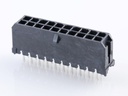 43045-2027 Micro-Fit 3.0 Vertical Header, Dual Row, 20 Circuits, with  PCB Polarizing Peg, Tin