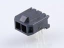 43650-0204 Micro-Fit 3.0 Right-Angle Header, Single Row, 2 Circuits, with PCB Press-fit Metal Retention Clip, Gold