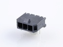 43650-0304 Micro-Fit 3.0 Right-Angle Header, Single Row, 3 Circuits, with PCB Press-fit Metal Retention Clip, Gold