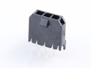 43650-0328 Micro-Fit 3.0 Vertical Header, Single Row, 3 Circuits, with PCB Polarizing Peg, Gold
