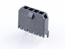 43650-0417 Micro-Fit 3.0 Vertical Header, Single Row, 4 Circuits, with PCB Polarizing Peg, Gold