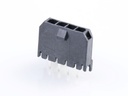 43650-0428 Micro-Fit 3.0 Vertical Header, Single Row, 4 Circuits, with PCB Polarizing Peg, Gold