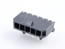 43650-0500 Micro-Fit 3.0 Right-Angle Header, Single Row, 5 Circuits, with Snap-in Plastic Peg PCB Lock, Tin