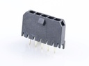 43650-0528 Micro-Fit 3.0 Vertical Header, Single Row, 5 Circuits, with PCB Polarizing Peg, Gold