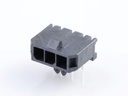 43650-0602 Micro-Fit 3.0 Right-Angle Header, Single Row, 6 Circuits, with Snap-in Plastic Peg PCB Lock, Gold