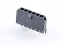 43650-0616 Micro-Fit 3.0 Vertical Header, Single Row, 6 Circuits, with PCB Polarizing Peg, Gold