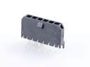 43650-0629 Micro-Fit 3.0 Vertical Header, Single Row, 6 Circuits, with PCB Polarizing Peg, Gold