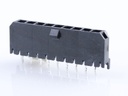 43650-0916 Micro-Fit 3.0 Vertical Header, Single Row, 9 Circuits, with PCB Polarizing Peg, Gold