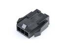 43640-0310 Micro-Fit 3.0 Plug Housing, Single Row, 3 Circuits, Panel Mount Ears