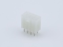 39-28-1083 Mini-Fit Jr. Vertical Header, Dual Row, 8 Circuits, without Snap-in Plastic Peg PCB Lock, Tin