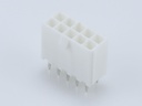 39-28-8100 Mini-Fit Jr. Vertical Header, Dual Row, 10 Circuits, without Snap-in Plastic Peg PCB Lock, Tin