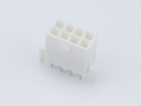39-28-9088 Mini-Fit Jr. Vertical Header, Dual Row, 8 Circuits, with Snap-in Plastic Peg PCB Lock, Gold