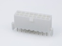 39-29-9167 Mini-Fit Jr. Vertical Header, Dual Row, 16 Circuits, with Snap-in Plastic Peg PCB Lock, Tin