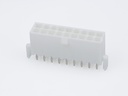 39-29-9187 Mini-Fit Jr. Vertical Header, Dual Row, 18 Circuits, with Snap-in Plastic Peg PCB Lock, Tin