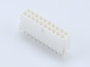 39-29-9209 Mini-Fit Jr. Vertical Header, Dual Row, 20 Circuits, with Snap-in Plastic Peg PCB Lock, Gold