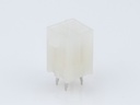 39-29-0043 Mini-Fit Jr. Vertical Header, Dual Row, 4 Circuits, without Snap-in Plastic Peg PCB Lock, Gold