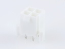 39-29-9046 Mini-Fit Jr. Vertical Header, Dual Row, 4 Circuits, with Snap-in Plastic Peg PCB Lock, Tin