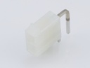 39-29-4029 Mini-Fit Jr. Header, Dual Row, Right-Angle, with PCB Mounting Flange, 2 Circuits, .0.76µm Gold (Au) Plating