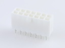 39-29-6148 Mini-Fit Jr. Vertical Header, Dual Row, 14 Circuits, without Snap-in Plastic Peg PCB Lock, Gold