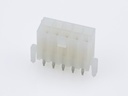 39-29-9104 Mini-Fit Jr. Vertical Header, Dual Row, 10 Circuits, with Snap-in Plastic Peg PCB Lock, Gold