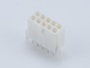 39-29-9109 Mini-Fit Jr. Vertical Header, Dual Row, 10 Circuits, with Snap-in Plastic Peg PCB Lock, Gold
