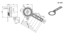 90.1095 Veerplaat voor 58mm encoders