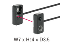 NF-TE03 Through beam lichtgeleider