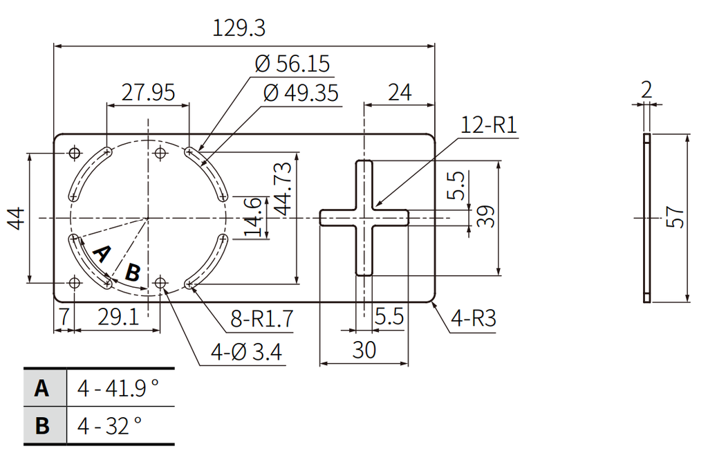 Autonics BK-VG2-A Montagebeugel voor VG2-serie