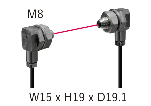 OPTEX FA NF-TR8CF Through beam lichtgeleider
