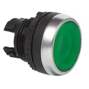 L21AH20 Drukknop Groen, Spring return, Flush, 22-serie