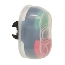L62QM21 2 drukknoppen Rood, afgeschermd, Spring return, 'I / O', Flush, 22-serie