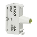 33EAYL Geel LED blok, 12 … 24 V AC/DC