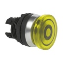 L21AL40 Paddestoelknop Geel, Spring return, 22-serie